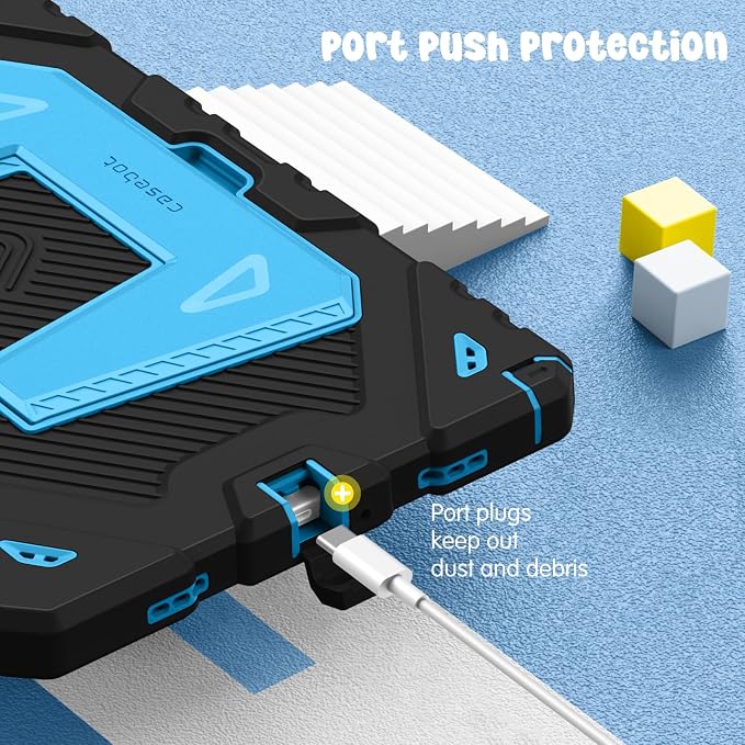 Fintie Kid-Friendly Case for Samsung Galaxy Tab A11+/A9+ 11'' Black | Rugged Shockproof Case Kickstand &amp Shoulder Strap Adjustable Stand 3-Layer Drop Protection for Learning &amp Travel