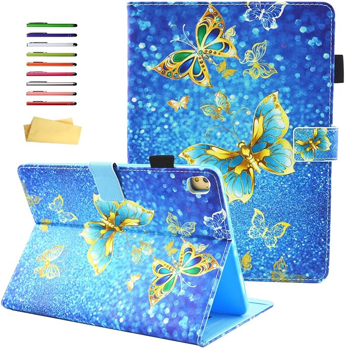 for Apple iPad 10.2 Case 2021/2020/2019 iPad 9th/8th/7th Generation Smart Cover with Pencil Holder [Auto Wake/Sleep] PU Leather Stand Folio Tri-fold Shockproof Thin Shell Colored Graffiti