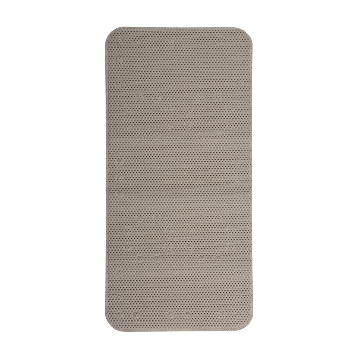 Duck Brand Softex Bath Mat for Tubs, Machine Washable, 17 x 36 Inches, Taupe, Skid Resistant (442097)