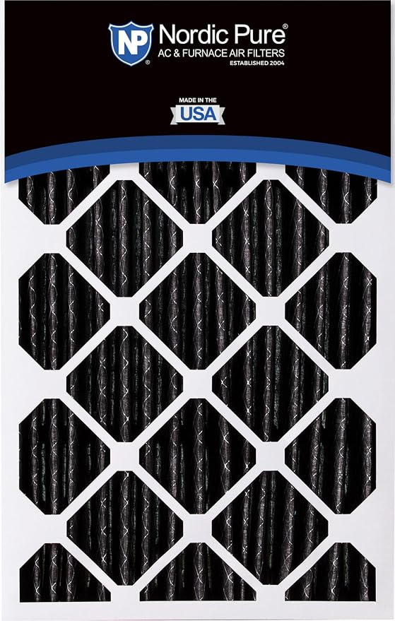Nordic Pure 16x25x5 Honeywell Replacement Air Filters MERV 8 Plus Carbon 1 Pack