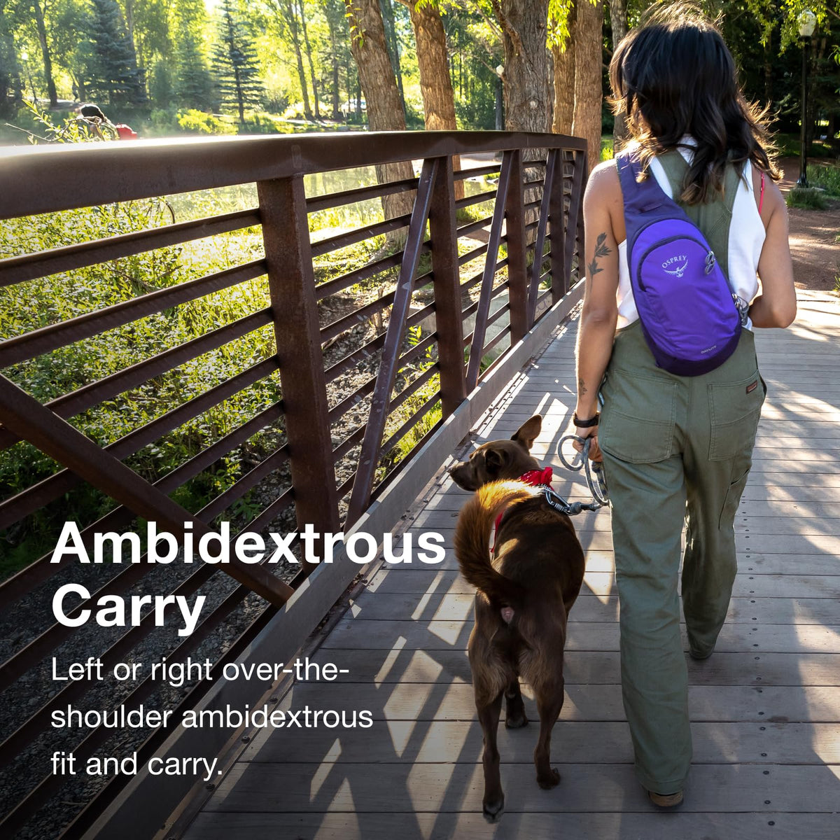 Osprey Daylite Shoulder Sling Bag - Compact Crossbody Sling Backpack for Everyday Carry, Festivals, and Travel - Lightweight, Comfortable for Hands-Free Convenience, Tumbleweed Yellow/Tunnel Vision