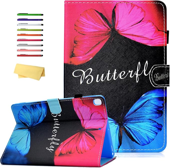 for Apple iPad 10.2 Case 2021/2020/2019 iPad 9th/8th/7th Generation Smart Cover with Pencil Holder [Auto Wake/Sleep] PU Leather Stand Folio Tri-fold Shockproof Thin Shell Colored Graffiti