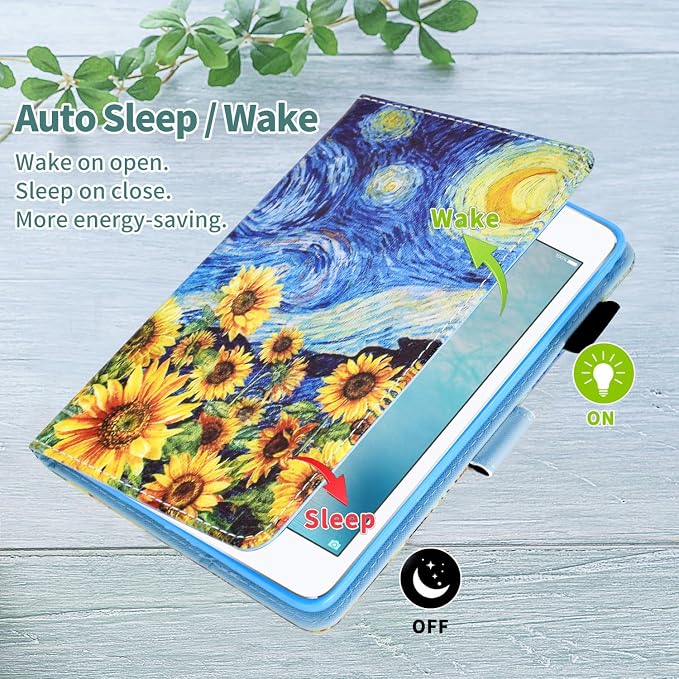 Case for iPad 9th/8th/7th Generation iPad 10.2 Case (2021/2020/2019 Model iPad 9/8/7 Case) PU Leather Folio Folding Stand Cover for iPad 10.2 inch Auto Wake/Sleep Hummingbird