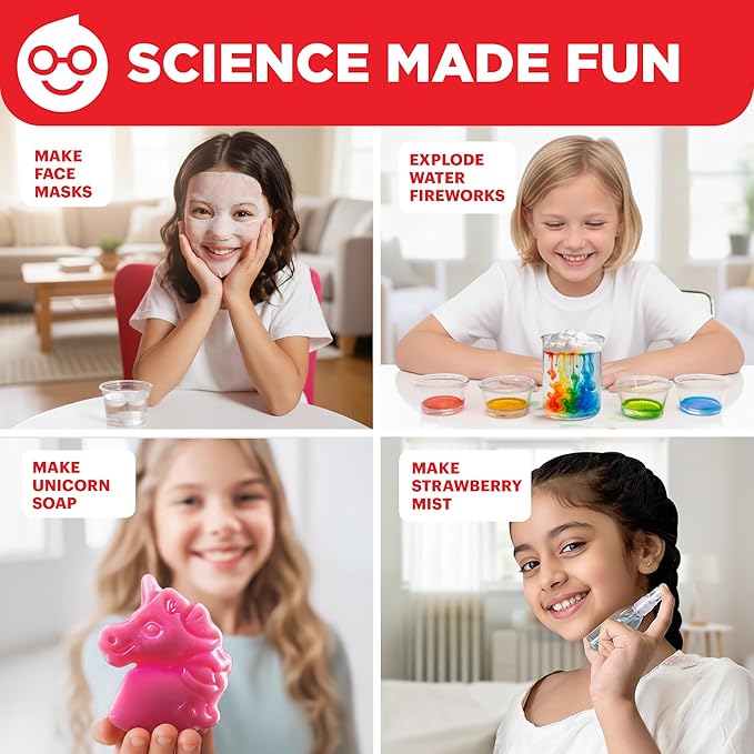 Doctor Jupiter Girls' Super Science Kit for Ages 8-12 Ideas for Girls 8,9,10+ Years Old | Chemistry Set, STEM Toy Kit with 100+ Experiments | Learning & Educational Projects