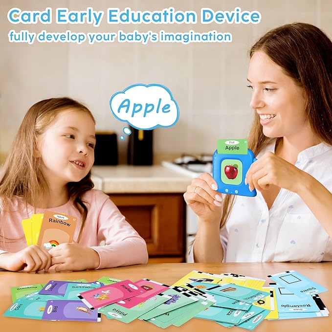 Talking Flash Cards,Kids Toddler Flash Cards with 240 Sight Words,Montessori Toys,Autism Sensory Toys,Speech Therapy,Learning Educational Gifts for Age 1 2 3 4 5 Years Old Boys and Girls