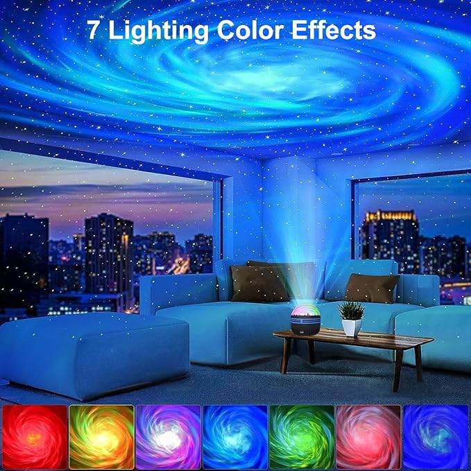 MAXROCK Galaxy Projector,Black Hole Projector with Remote Control for Adults Bedroom Decoration, Party, Nebula Lamp Night Light for Kid Gifts