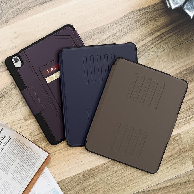 Magnetic Case for iPad Air 11 Inch M3 2025 &amp M2 2024 Business Black | Slim Fit Drop Scratch Resistant Pen Holder Card Slot  Stand