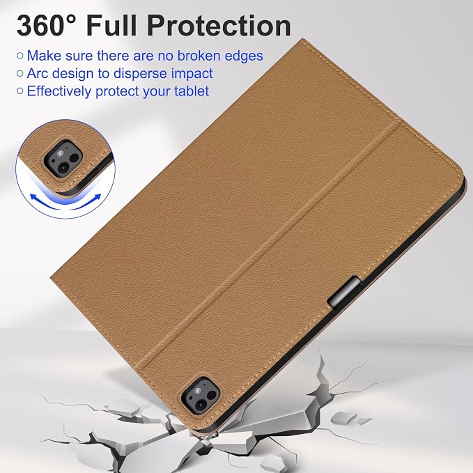 Case for iPad mini 7 (A17) ProiPad mini 7th/6th Gen (2024/2021) | Microfiber Leather Folio Cover with Adjustable Multi-angle StandAuto Sleep/WakeShockproof Protection CaseBlack