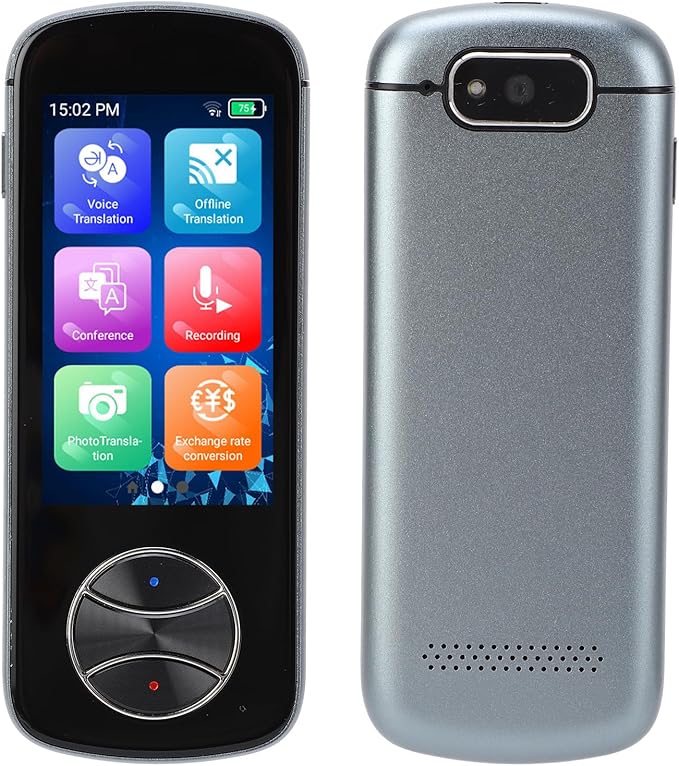 Multi Language Voice Translator Device, 3.0in Touch Screen, Offline Photo Translation - Real Time Speech Recognition, Instant Language Communication, Travel and Business Use