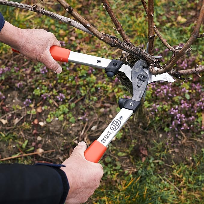 FELCO F211-40 Swiss Made Loppers for Gardening – 16" Lightweight Precision Loppers for Tree Trimming | Tree Branch Cutters | Tree Trimmer Tool with Curved Bypass Blade | I-Beam Handles | Landscape