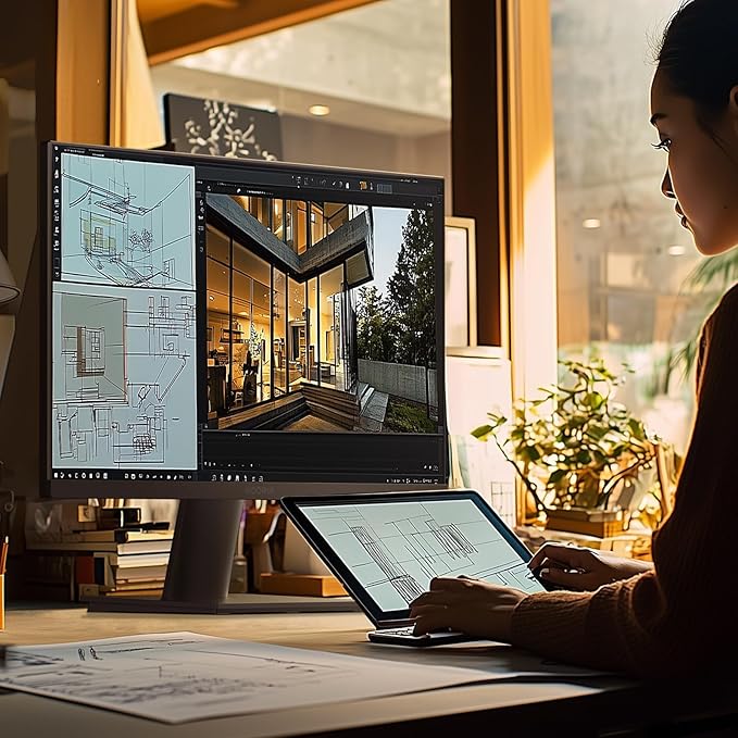 KOORUI 27 Inch 4K Monitor Computer UHD(3840 * 2160) IPS Display, 99% sRGB, 95% DCI-P3, 1.07 Billion Colors, Freesync & G-sync, Displayport & 2X HDMI, VESA 100 * 100mm, Tilt -5 to 20°, Audio Out (N07)