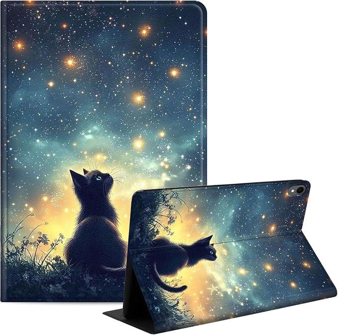 Case for Samsung Galaxy Tab A9 8.7-Inch 2023 Slim PU Leather Stand Cover with Auto Wake/Sleep Multi-Angle Viewing &amp Shockproof Adorable Bear