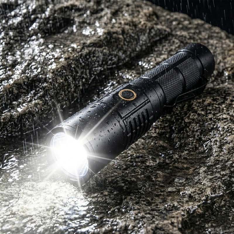 Rechargeable Flashlight,2000 Lumen Tactical Flashlight,Dog Walking Flashlight Fits Pocket & Backpack Clip,IPX4 Waterproof EDC Flashlight for Hiking Camping Car Emergency,USB-C Compact LED Torch