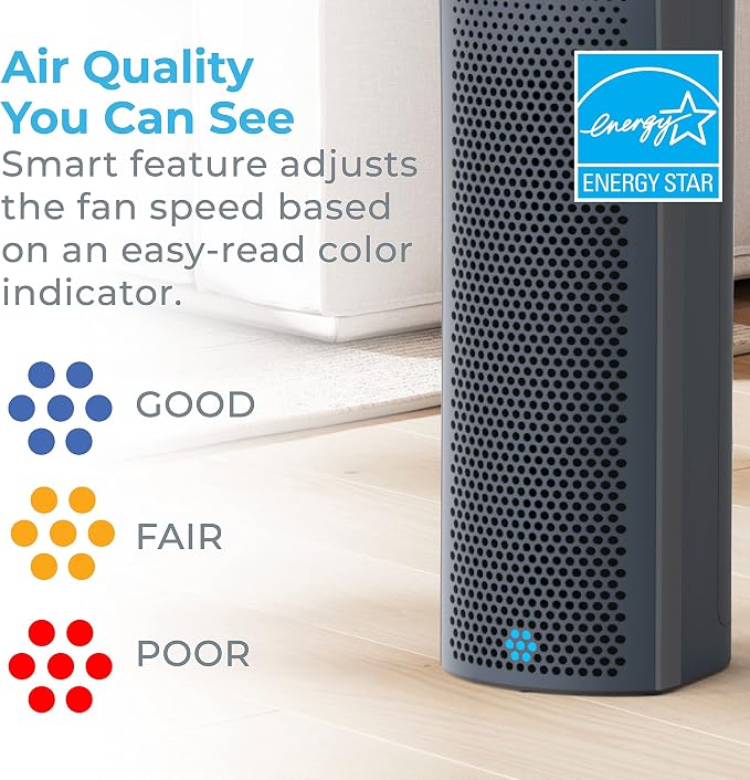 Pure Enrichment PureZone Elite True HEPA Large Room Tower Air Purifier