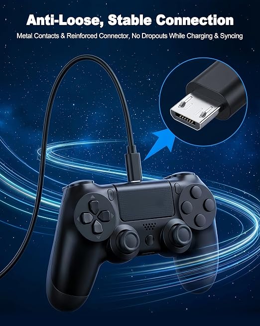 3.3FT Micro USB Cable for Old Android Phones/Headphones Charger 5Pack 60W USB A to Micro USB Cable for Samsung Galaxy S6/S7 J7 Edge Note 5 PS4/PS3 Controller Kindle Charger Cable Replacement MP3