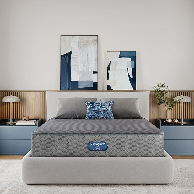Beautyrest Days End Medium Firm 12" Hybrid Mattress - Cal King - Cooling Tech, Supportive Durable Pocketed Coils, Pressure Relief, Motion Separation; 100 Night Sleep Trial and 10 Year Warranty