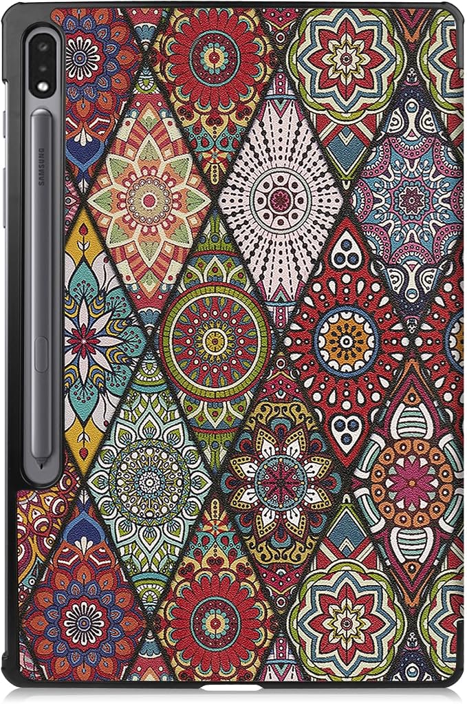 Gylint Folio Case for Samsung Galaxy Tab S9+ 2023Mandala | Models: SM-X810/X816/X818 Ultra-Thin PU Leather Smart Cover Pattern: Mandala