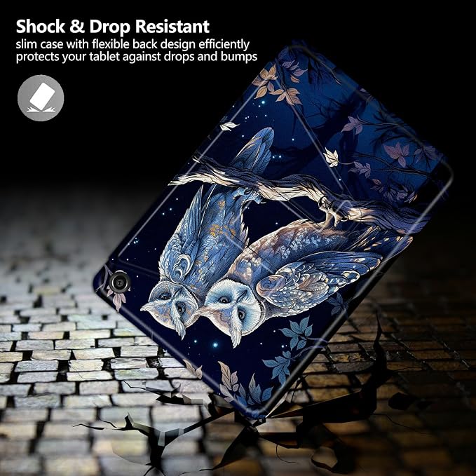 Astronaut Mushrooms Pattern Case for iPad 10.2 iPad 9th Generation 2021/ iPad 8th Generation 2020/ iPad 7th Generation 2019360 Degree Rotating Stand Protective Cover with Auto Sleep/Wake