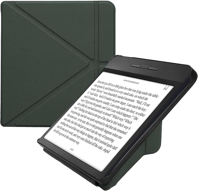 kwmobile Cover for Kobo Libra H2O Case - Slim PU Leather eReader Cover with Stand and auto Sleep funktion - Dark Blue
