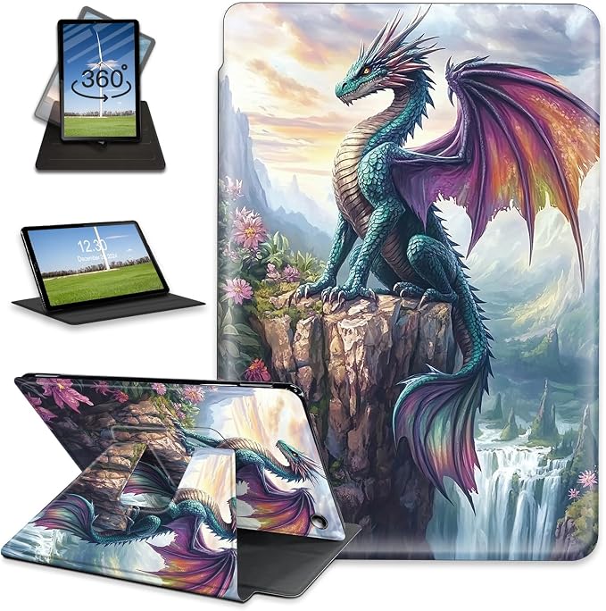 for Amazon Fire Max 11 2023 Release Table Case 11'' Rotating Auto Wake Sleep Leather Table Case for Amazon Fire Max 11 2023 Release Stand Bird Flowers Design for Woman Man