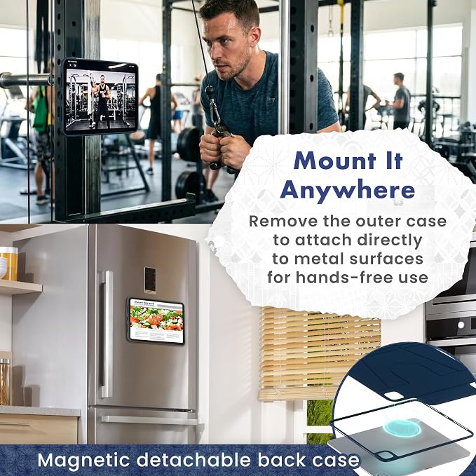 BELLEMOND iPad Case for iPad A16 11 2025 / 10th Gen 10.9 2022 | Origami Folio Stand | 6-Mode Foldable Magnetic Detachable Cover | Mamoru Ori Case | Black &amp Grey