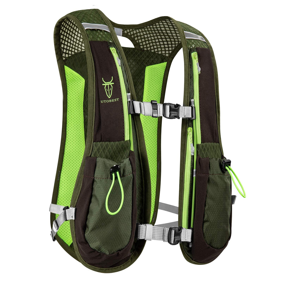 UTOBEST Running Vest Lightweight Running Hydration Vest with Water Bladder for Trail Running Marathon Race Hiking