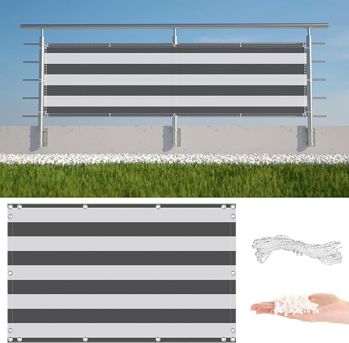 Privacy Screen Protector 3.9' x 29.5' Durable UV-Resistant Outdoor Dog Fence