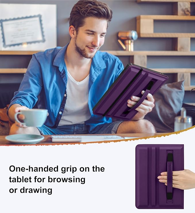 DTTO for iPad 9th/8th/7th Gen Case 10.2 Inch (2021/2020/2019) Brown | 360 Degree Rotating Premium Faux Leather Folio Stand Cover with Pencil Holder Auto Sleep/Wake Multiple Angles Hand Strap