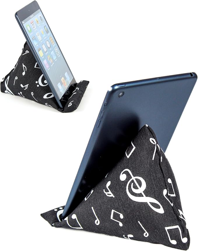 Handmade Phone Pillow Holder - The Wedge Mobile Device Stand - Fabric Phone Stand for All iPhones All Smartphones! 7 x 6.1 x 5.5 Inches (ABC)