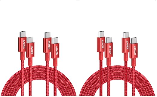 Anker USB C to USB C Cable 100W Fast Charging Cable (2-Pack 10 ft Black) | For iPhone 17 Series MacBook Pro 2020 Pixel and More (Not for Video Output)