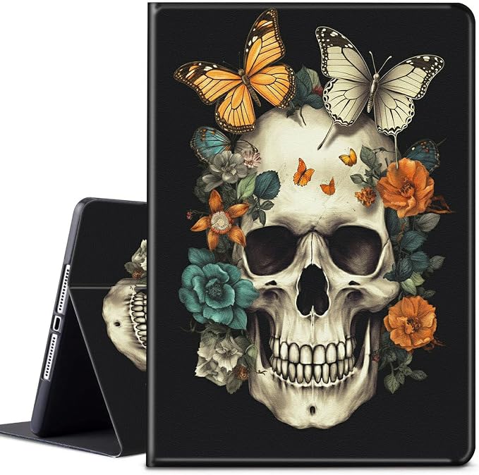 Case for Samsung Galaxy Tab A9 Plus 2023/A11 Plus 2025 11 inch Lightweight Protective PU Leather Smart Stand Cover with Auto Wake Sleep Tablet Case Cover - American Flag &amp Fish