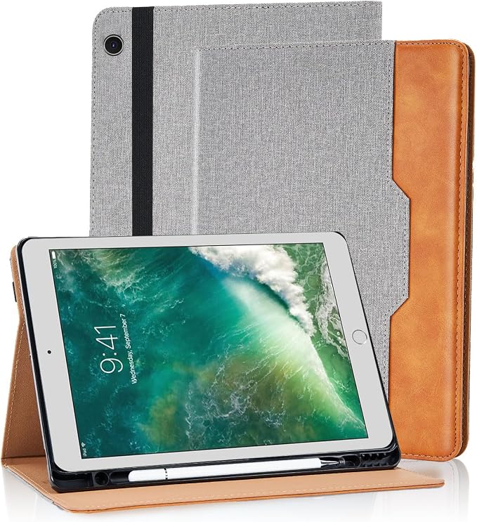 Case for iPad 5th / 6th Generation (2018/2017) iPad 9.7 Inch iPad Air 2 / iPad Air Multi-Angle Viewing Stand with Hand Strap Auto Wake SleepBlack