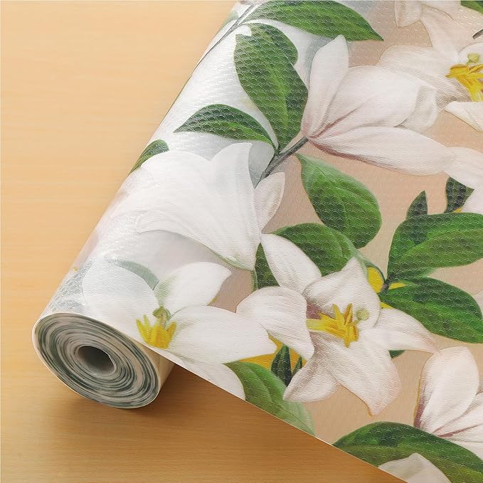 Cooyes Shelf Liner – Premium Non-Adhesive Cabinet & Drawer Liner for Kitchen – Waterproof Shelf Paper with Modern Pattern – Durable EVA Cabinet Mat – Easy to Cut （24" W x 360" L）
