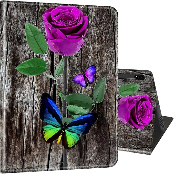Case for Samsung Galaxy Tab S8 Plus 2022/S7 FE 2021/S7 Plus 2020 12.4 inch Ultra-Thin Multi-Angle Bracket Full Body Case with Wake/Sleep Function - Bible Phil 4-13 Floral