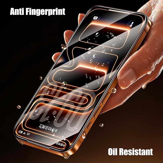 16 Pro Screen ProtectorAuto-Dust Removal Compartment With IPhone 16 Pro Screen Protector with Dust Free Chamber [Zero Bubble] 9H+Tempered Glass Films Shockproof (16 Pro)