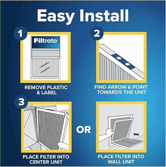 Filtrete 14x14x1 AC Furnace Air Filter, MERV 11, MPR 1000, Micro Allergen