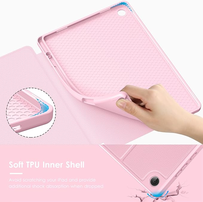 Case for Samsung Galaxy Tab A11+ Plus 11 inch 2026 Model (SM-X230/X236)Multiple Angles Stand CoverSoft BackPencil Holderand Auto Sleep/WakeBlack