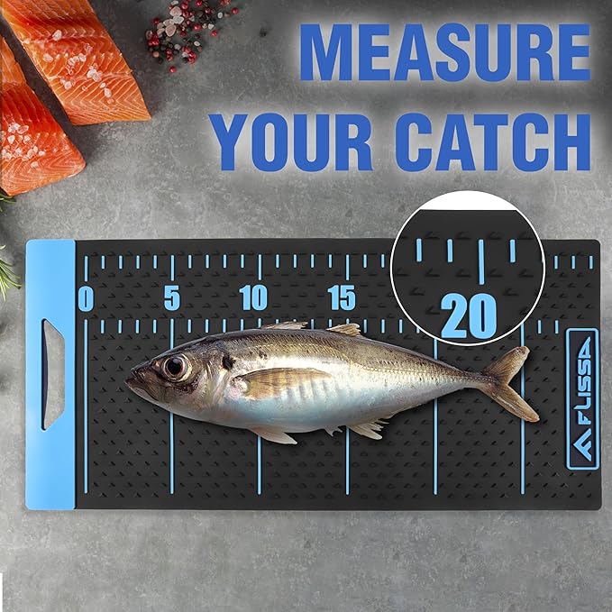 FLISSA 33" Fish Fillet Mat with Storage Bag, Non-Slip Design