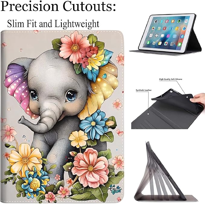 Case for New iPad (A16) 11th Generation 11 Inch 2025for iPad 10th Generation 2022 10.9 Inch Multi-Angle Stand Smart Cover Shockproof with Auto Wake/Sleep ，Starry Sky