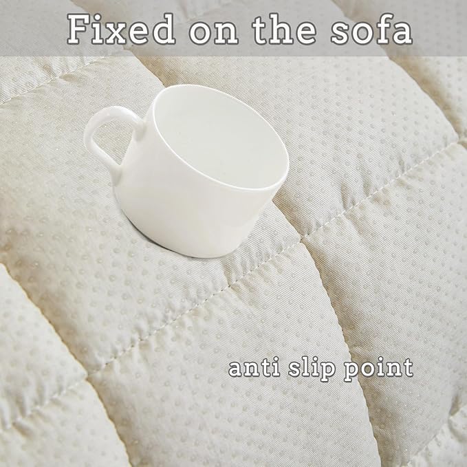Couch Cover for Dogs Fuzzy Sofa Covers for Pet, Geometric Jacquard Coral Pet-Friendly Washable Non-Slip Sofas Slipcover Cushion Protector Pets Mat Dog Bed Mats