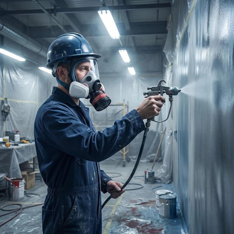 Gas Masks Survival Nuclear and Chemical - Full Face Respirator Gas Mask for Chemical, Spray Paint, Epoxy Resin, Welding, Sanding