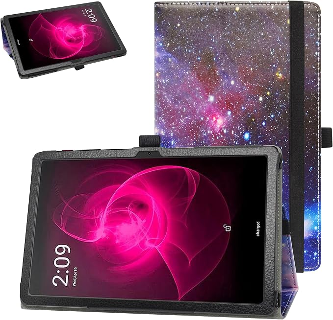 Bige for T-Mobile REVVL TAB 5G CasePU Leather Folio 2-Folding Stand Cover for T-Mobile REVVL TAB 5G 10.36 Inch TabletBlack