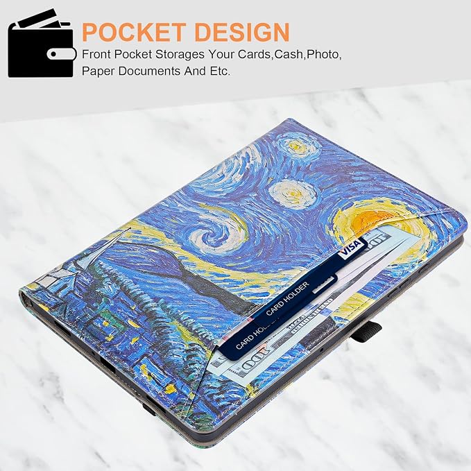 for Samsung Galaxy Tab A9 Plus Case Multiangle Stand for Samsung Tab A9 Plus Tablet Case 11 Inch SM-X210/SM-X216/SM-X218Black