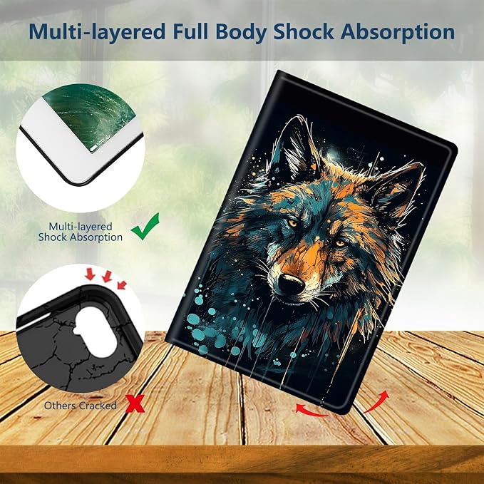 Slim Case for Amazon Kindle Fire Max 11 Case (13th Generation 2023 Release) 11 PU Leather Folio Stand Adjustable Smart Cover with Auto Wake/Sleep for Kindle Fire 11 TabletArt Black Cat Tree