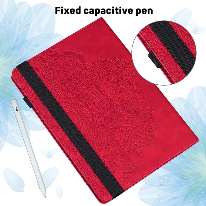 Case for Samsung Galaxy Tab A11 Plus/ A9 Plus 11 Inch PU Leather Multi-Angle Viewing Protective Cover with Card Slots - Blue
