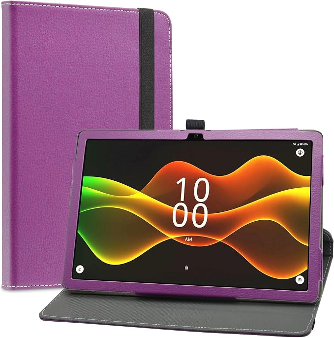 LiuShan Compatible with Boost Celero 5G Tab Case360 Degree Rotation Stand PU Cover for Boost Celero 5G Tab 11 Inch Tablet（Not Fit Other TabletBlack