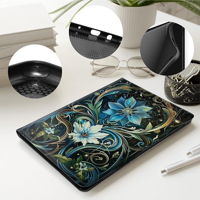 Case for All-New 7 Kindle Paperwhite 12th Gen 2024 &amp Kindle Colorsoft Signature EditionPU Leather Cover with Auto Sleep Wake FeatureAmerican Flag Eagle