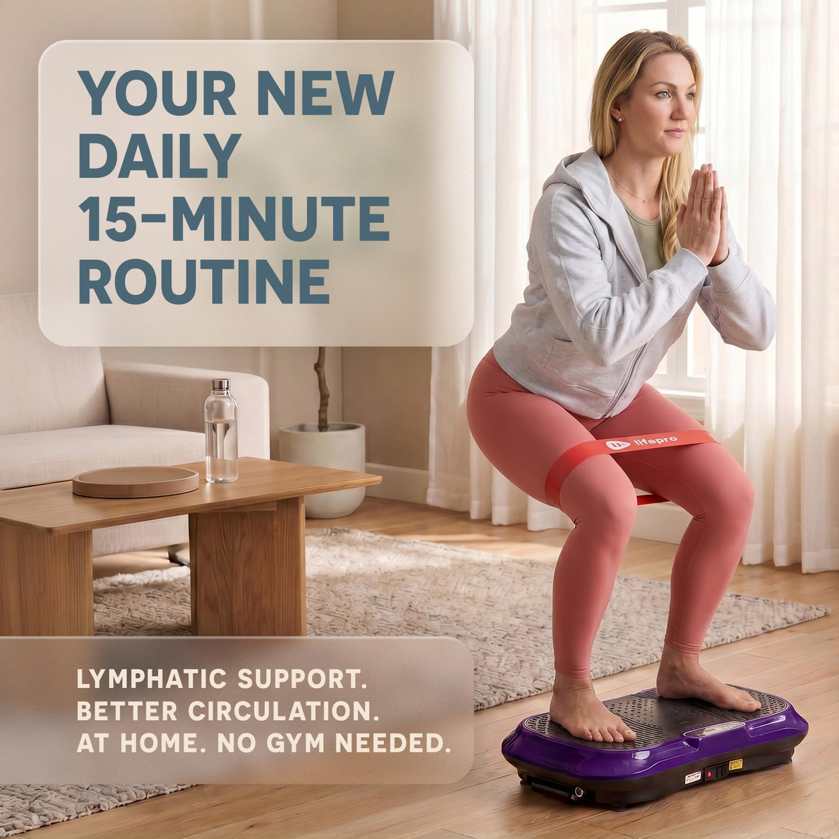 Lifepro Waver Vibration Plate Exercise Machine with 99 Speeds & 10 Presets