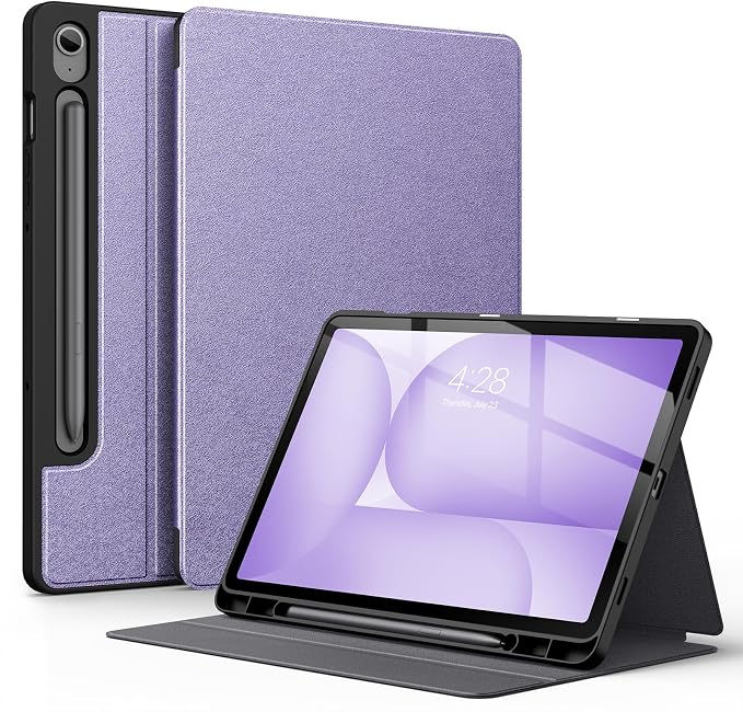 Supveco Case for Samsung Galaxy Tab S10 Fe / S10 Lite / S9 FE 10.9-Inch | Premium Folio Stand Soft TPU Protective Cover with S Pen Holder Multi-Angle Viewing &amp Auto Wake/SleepNotebook
