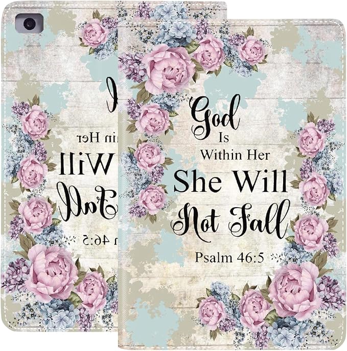 for iPad mini 5/4 Case iPad mini 1/2/3 Case Adjustable Stand Shockproof Protective Cover with Automatic Wake-up/Sleep Function Suitable for iPad mini 5th/4th Gen 7.9 inch - Bible Phil 4-13 Floral